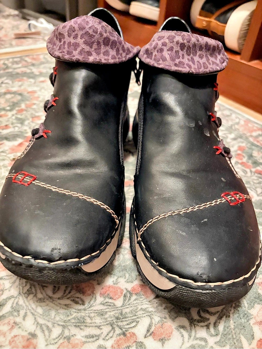 Rieker Black Ankle Boots